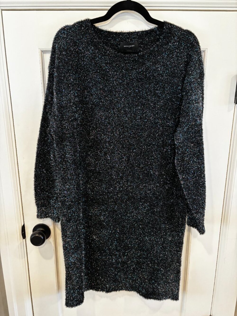 Banana Republic Metallic Shimmer Knit Sweater Dress | Medium | NWT